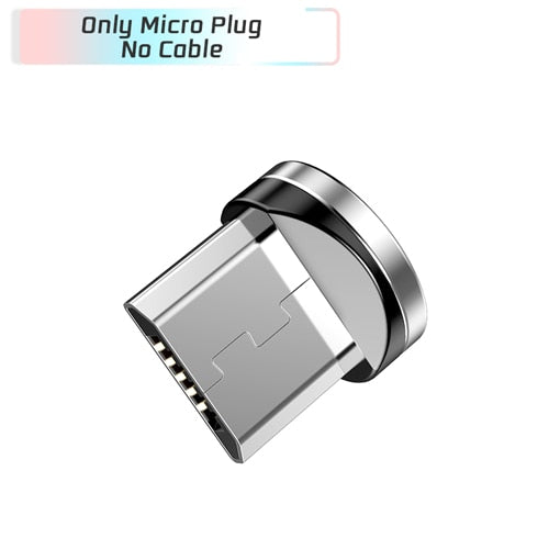 USAMS Magnetic Cable for iPhone 6 7 8 Samsung 2.1A Braided Magnet phone cable for Type-C Micro USB Cable magnetic charging USB C
