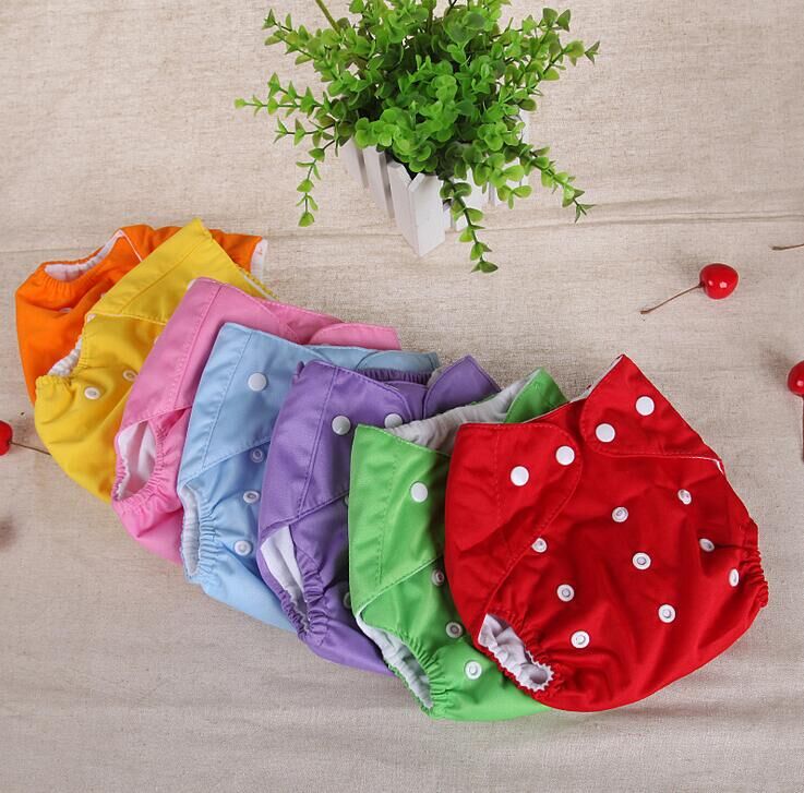Baby Diapers Washable Reusable Nappies Grid/Cotton Training Pant Cloth Diaper Baby Fraldas Winter Summer Version Diapers #54