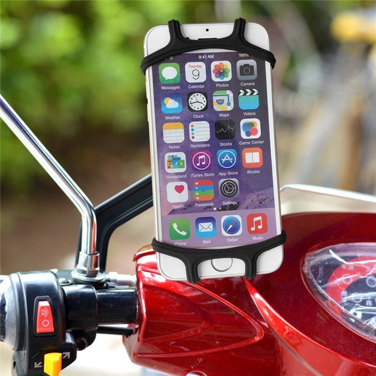 Silicon Bicycle Handlebar Phone Holder High Elasticity For 4-5.5 Inch Mobile Phone Support Bike Accessories Phone Stand