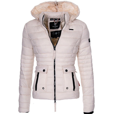 ZOGAA Winter Parkas Women's Warmth Coats Puffer Jacket Parka Women Fashion Slim Fit Solid Coat Outwear Women Parkas