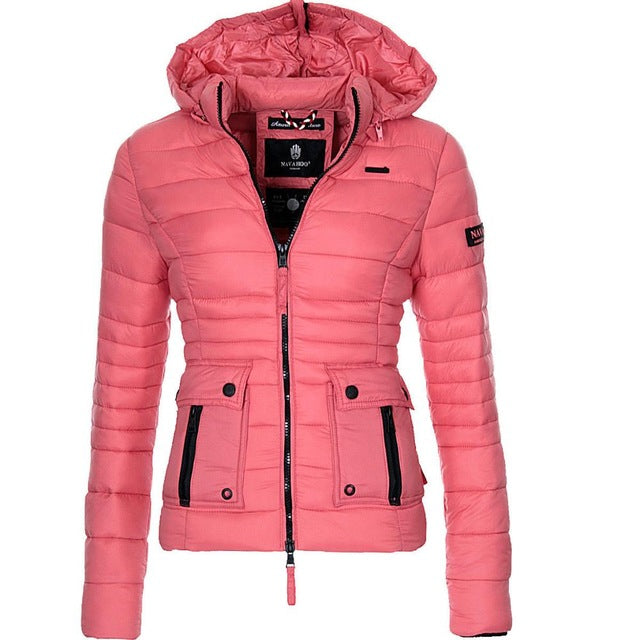 ZOGAA Winter Parkas Women's Warmth Coats Puffer Jacket Parka Women Fashion Slim Fit Solid Coat Outwear Women Parkas