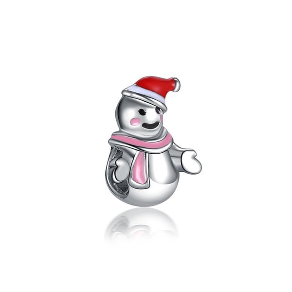 european 1pc christmas gift house cup snowman diy bead fit Original Pandora charms silver 925 Bracelet jewelry  for women F010