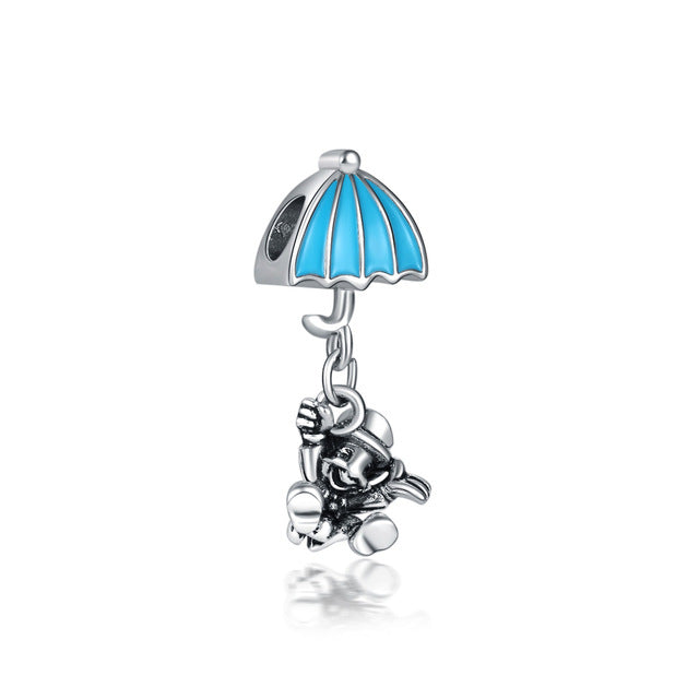 2018 Silver Plated Bead Cartoon Mouse Princess Dress Wallet Pendant Charm Beads Fit Pandora Women Diy Bracelets Bangles Jewelry