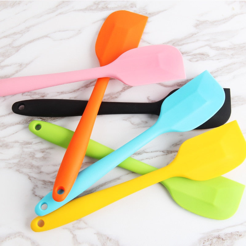 one-piece silicone scraper cake baking Tool food grade Non Stick butter cooking silicone spatula rubber shovel bakery tools