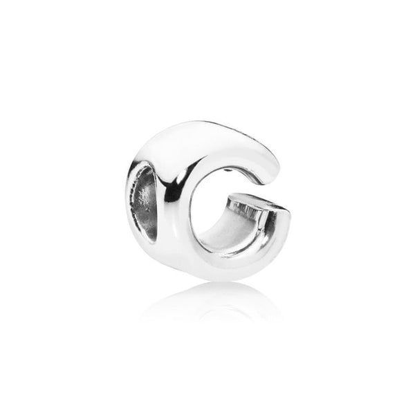 Silver Plated Beads Charm Initial Alphabet Letter A-Z bead Fit Original Pandora Charms Bracelet for Women Diy Jewelry Making