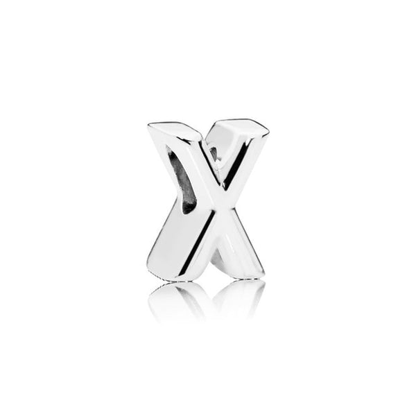 Silver Plated Beads Charm Initial Alphabet Letter A-Z bead Fit Original Pandora Charms Bracelet for Women Diy Jewelry Making
