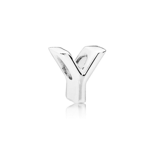 Silver Plated Beads Charm Initial Alphabet Letter A-Z bead Fit Original Pandora Charms Bracelet for Women Diy Jewelry Making