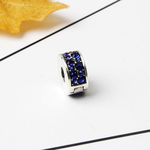 2018 new free shipping european 1pc silver shinning path elegance spacer clip safety diy bead fit pandora charm bracelet D006