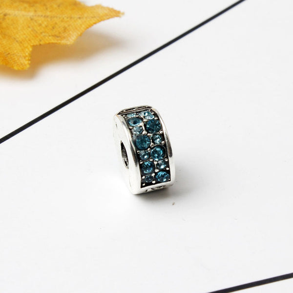 2018 new free shipping european 1pc silver shinning path elegance spacer clip safety diy bead fit pandora charm bracelet D006