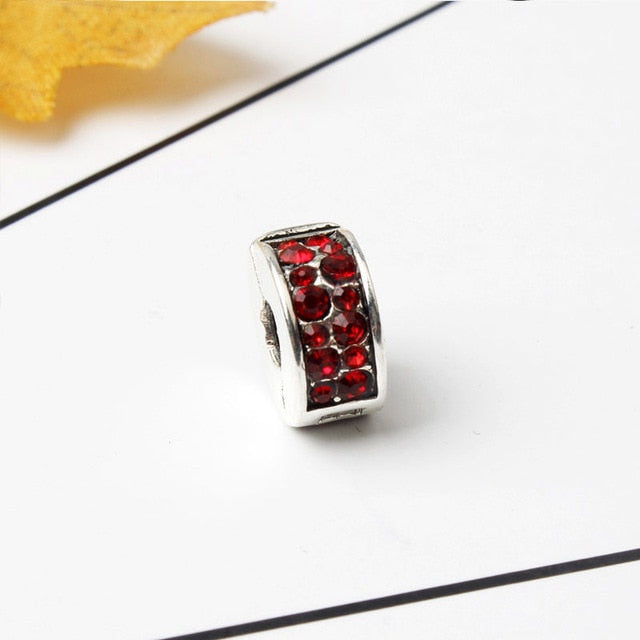 2018 new free shipping european 1pc silver shinning path elegance spacer clip safety diy bead fit pandora charm bracelet D006