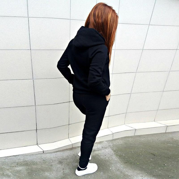 NIBESSER Women Two Piece Sportwear Set Women Winter Autumn Tracksuits Hooded Sweatshirt & Pants Track Suit Hoodie 2 Piece Set
