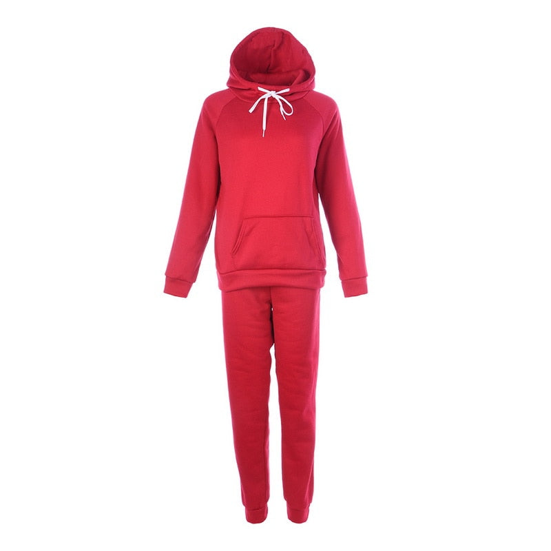 NIBESSER Women Two Piece Sportwear Set Women Winter Autumn Tracksuits Hooded Sweatshirt & Pants Track Suit Hoodie 2 Piece Set