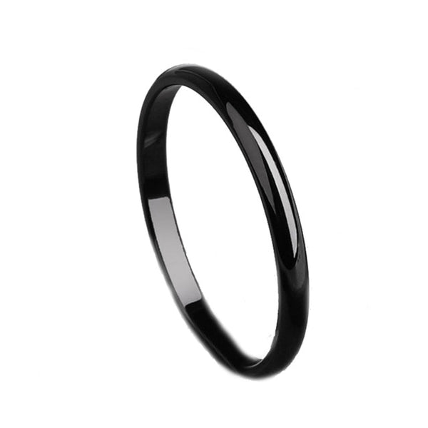 1PC Hot Couples Rings Wedding Solid Unisex Titanium Steel   Smooth  Women Men Alloy Anniversary Allergy Free Jwelry Gift