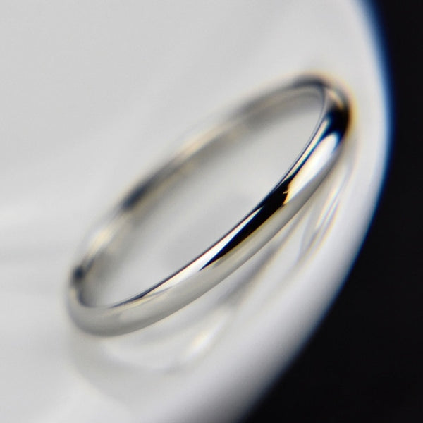 1PC Hot Couples Rings Wedding Solid Unisex Titanium Steel   Smooth  Women Men Alloy Anniversary Allergy Free Jwelry Gift