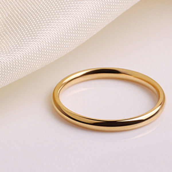 1PC Hot Couples Rings Wedding Solid Unisex Titanium Steel   Smooth  Women Men Alloy Anniversary Allergy Free Jwelry Gift