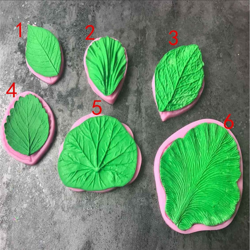 Lotus Leaf Shape Silicone Mold Fondant Leaves Petals Fondant Cake Silicone Mold Chocolate Cake Mold 3D flower cooking Mold
