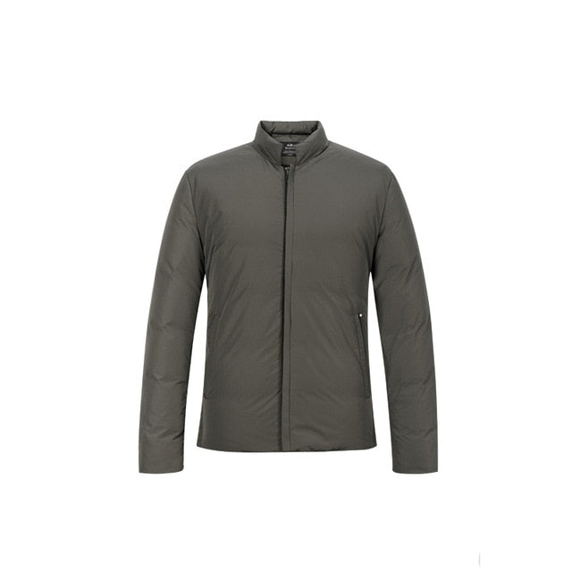 Enjeolon brand thicken winter down jacket men light down coat White duck down jacket top quality warm down parka jacket MF0102