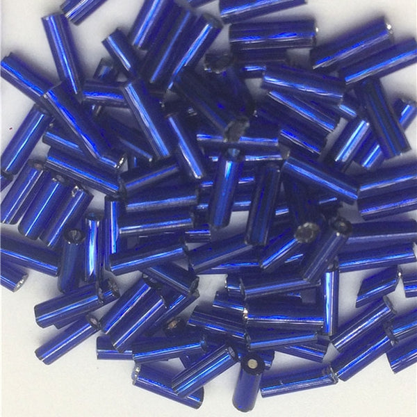 DIY 2*6mm 200pcs/lot Crystal Glass Bugle Beads European Seed Long Tube Two Hole Spacer Beads ForNecklace Bracelet Jewelry Making