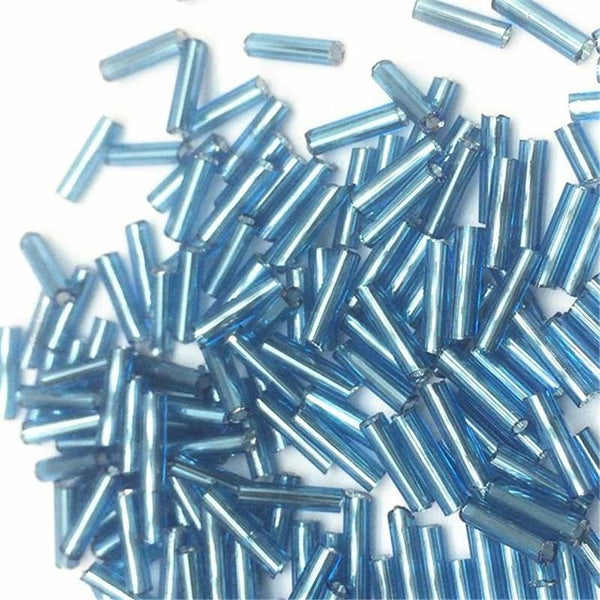 DIY 2*6mm 200pcs/lot Crystal Glass Bugle Beads European Seed Long Tube Two Hole Spacer Beads ForNecklace Bracelet Jewelry Making
