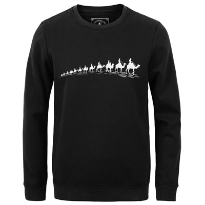 Pioneer Camp autumn Winter men hoodies casual cotton thicken fleece male pullover tracksuit mens crewneck Funny Print sweatshirt