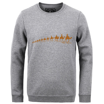 Pioneer Camp autumn Winter men hoodies casual cotton thicken fleece male pullover tracksuit mens crewneck Funny Print sweatshirt