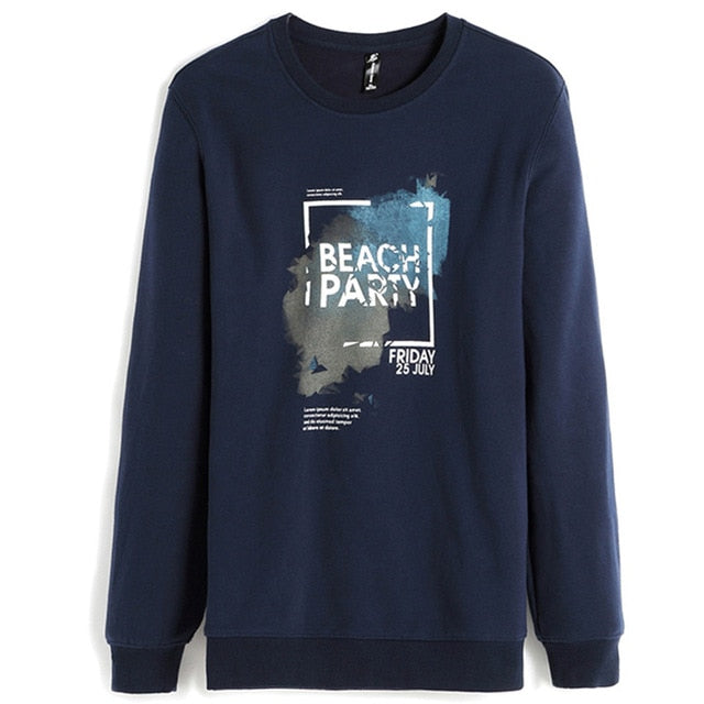 Pioneer Camp autumn Winter men hoodies casual cotton thicken fleece male pullover tracksuit mens crewneck Funny Print sweatshirt
