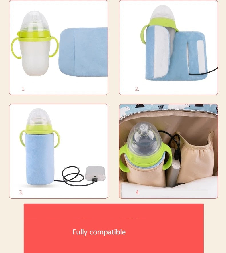 Lekebaby insulation thermostat USB Portable Warmer baby bottle warmer baby bottle thermal bag thermo bag for baby bottles