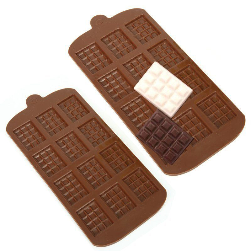 Silicone Mini Chocolate Block Bar Mould Mold Ice Tray Cake Decorating Tool