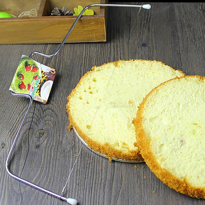 1PC Stainless Steel Adjustable Wire Cake Slicer Cutter Leveler DIY Cake Baking Tools High Quality Kitchen Accessories