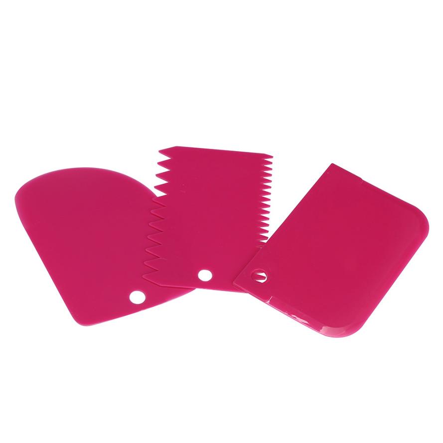 1PC Useful Dough Scraper Cake Decorating Baking Tools Smooth Jagged Edge Spatulas jan19