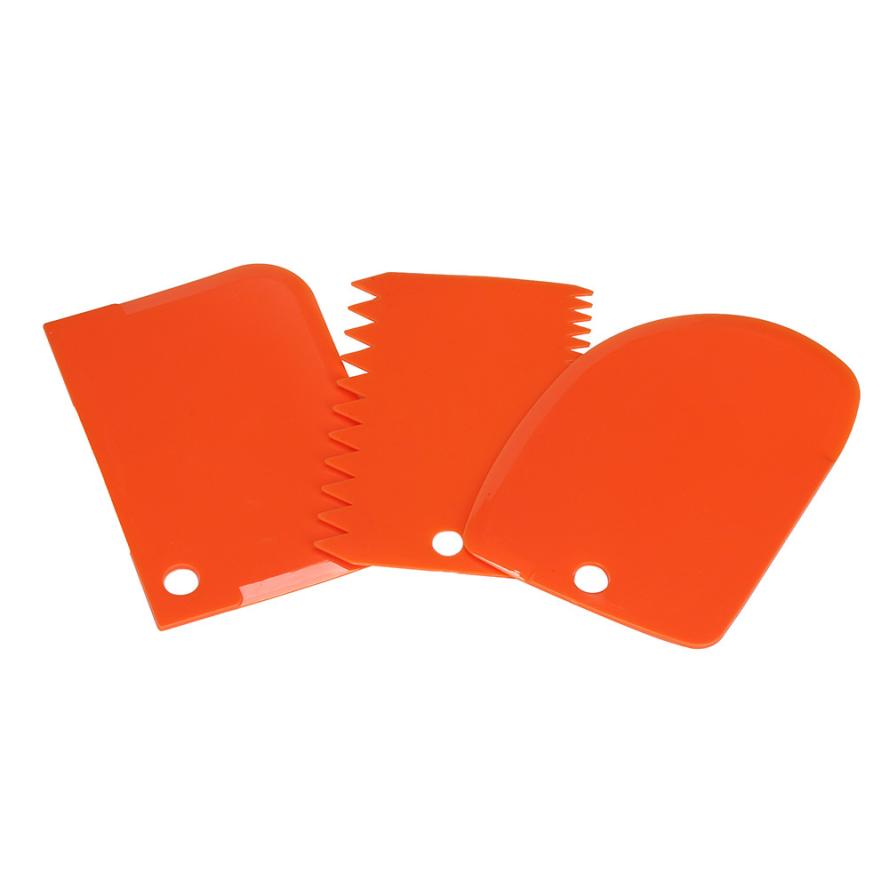1PC Useful Dough Scraper Cake Decorating Baking Tools Smooth Jagged Edge Spatulas jan19