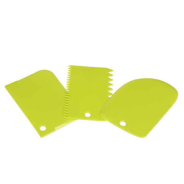 1PC Useful Dough Scraper Cake Decorating Baking Tools Smooth Jagged Edge Spatulas jan19