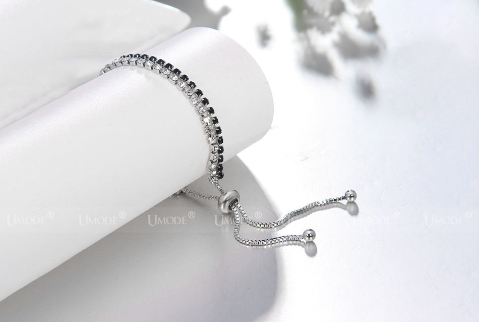 UMODE Trendy 3 Colors Fashions Charms Cubic Zirconia Tennis Bracelet & Bangles For Women Female Gifts New Luxury Jewelry UB0125