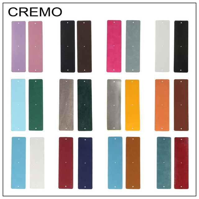 Cremo PU Leather Interchangeable Reversible Leather Band Jewelry Accessory Personalized Stainless Steel Bracelets & Bangles