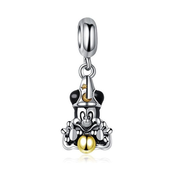 2018 Silver Plated Bead Cartoon Mouse Princess Dress Wallet Pendant Charm Beads Fit Pandora Women Diy Bracelets Bangles Jewelry
