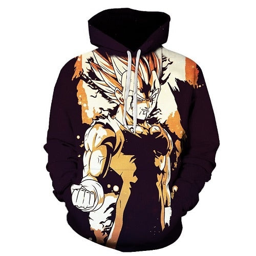 Cartoon hoodie seven dragon ball Z pocket hooded sweatshirt sleeves for men and women wearing a new hoodies Asian size s-6xl.