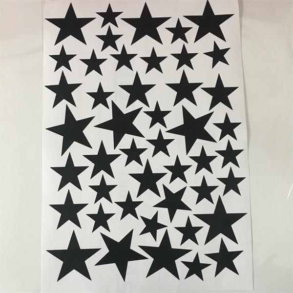 New 45pcs 3-5cm Cartoon Starry Wall Stickers For Kids Rooms Home Decor Little Stars Wall Decals Baby Nursery DIY Vinyl Art Mural