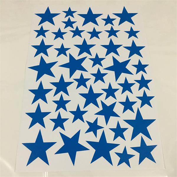 New 45pcs 3-5cm Cartoon Starry Wall Stickers For Kids Rooms Home Decor Little Stars Wall Decals Baby Nursery DIY Vinyl Art Mural