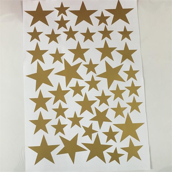 New 45pcs 3-5cm Cartoon Starry Wall Stickers For Kids Rooms Home Decor Little Stars Wall Decals Baby Nursery DIY Vinyl Art Mural