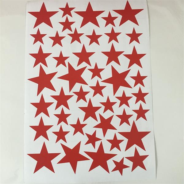 New 45pcs 3-5cm Cartoon Starry Wall Stickers For Kids Rooms Home Decor Little Stars Wall Decals Baby Nursery DIY Vinyl Art Mural
