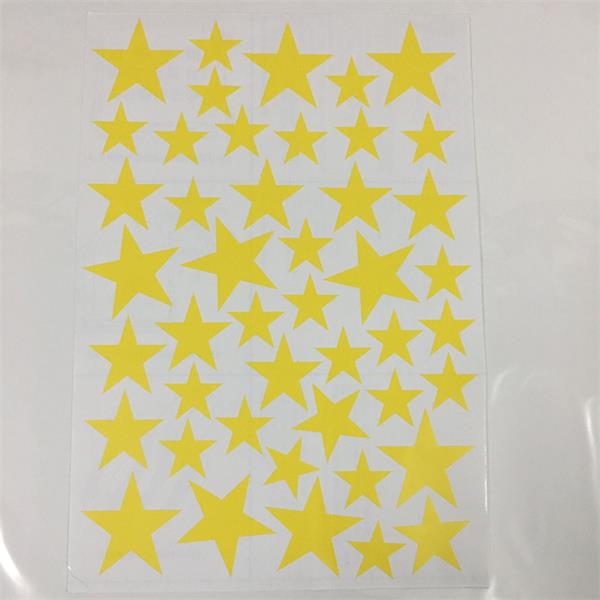 New 45pcs 3-5cm Cartoon Starry Wall Stickers For Kids Rooms Home Decor Little Stars Wall Decals Baby Nursery DIY Vinyl Art Mural