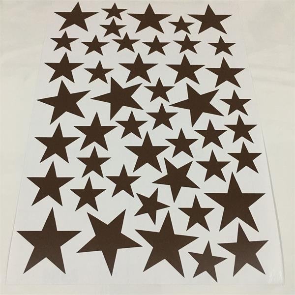 New 45pcs 3-5cm Cartoon Starry Wall Stickers For Kids Rooms Home Decor Little Stars Wall Decals Baby Nursery DIY Vinyl Art Mural
