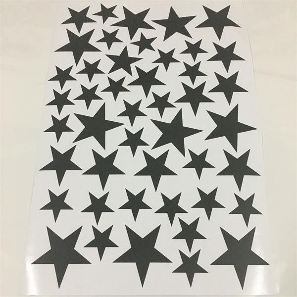 New 45pcs 3-5cm Cartoon Starry Wall Stickers For Kids Rooms Home Decor Little Stars Wall Decals Baby Nursery DIY Vinyl Art Mural