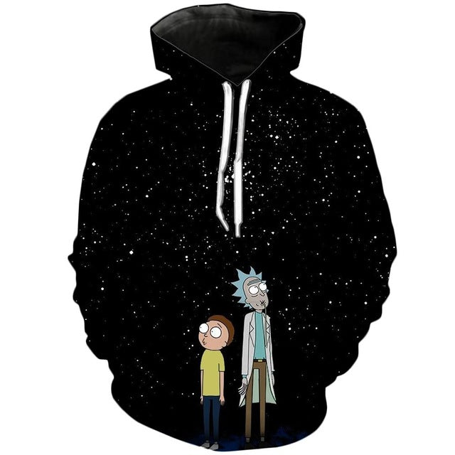 Funny Hoodies Men Women Sweatshirts 3D Hoodie Rick and Morty Pullover Streetwear Hoody Anime Tracksuits Asian size s-6xl