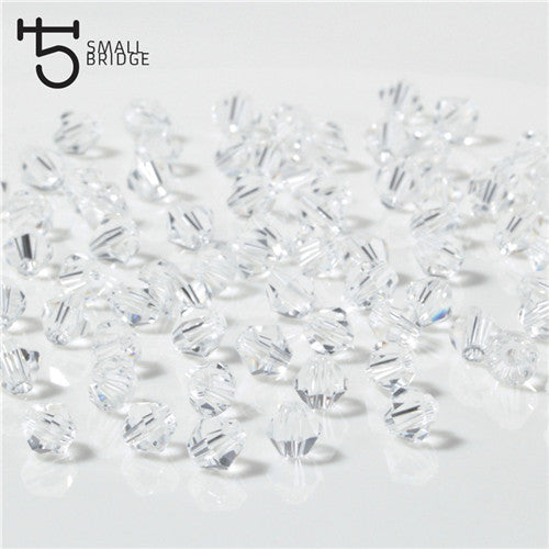 3 4 6mm Austrian Bicone Crystal Beads for Jewelry Making Diy Accessories Multicolor Faceted Glass Spacer Beads Wholesale