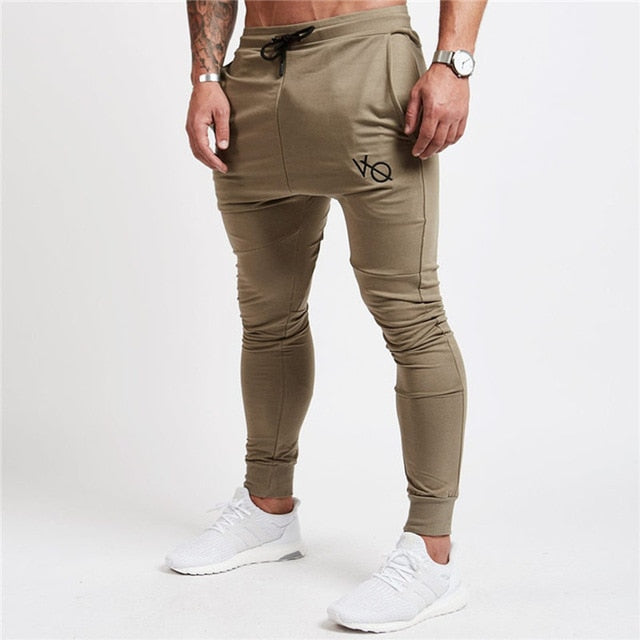 Mens Joggers Casual Pants Fitness Male Sportswear Tracksuit Bottoms Skinny Sweatpants Trousers Black Gyms Joggers Track Pants
