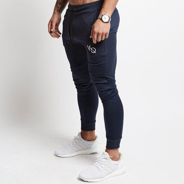 Mens Joggers Casual Pants Fitness Male Sportswear Tracksuit Bottoms Skinny Sweatpants Trousers Black Gyms Joggers Track Pants
