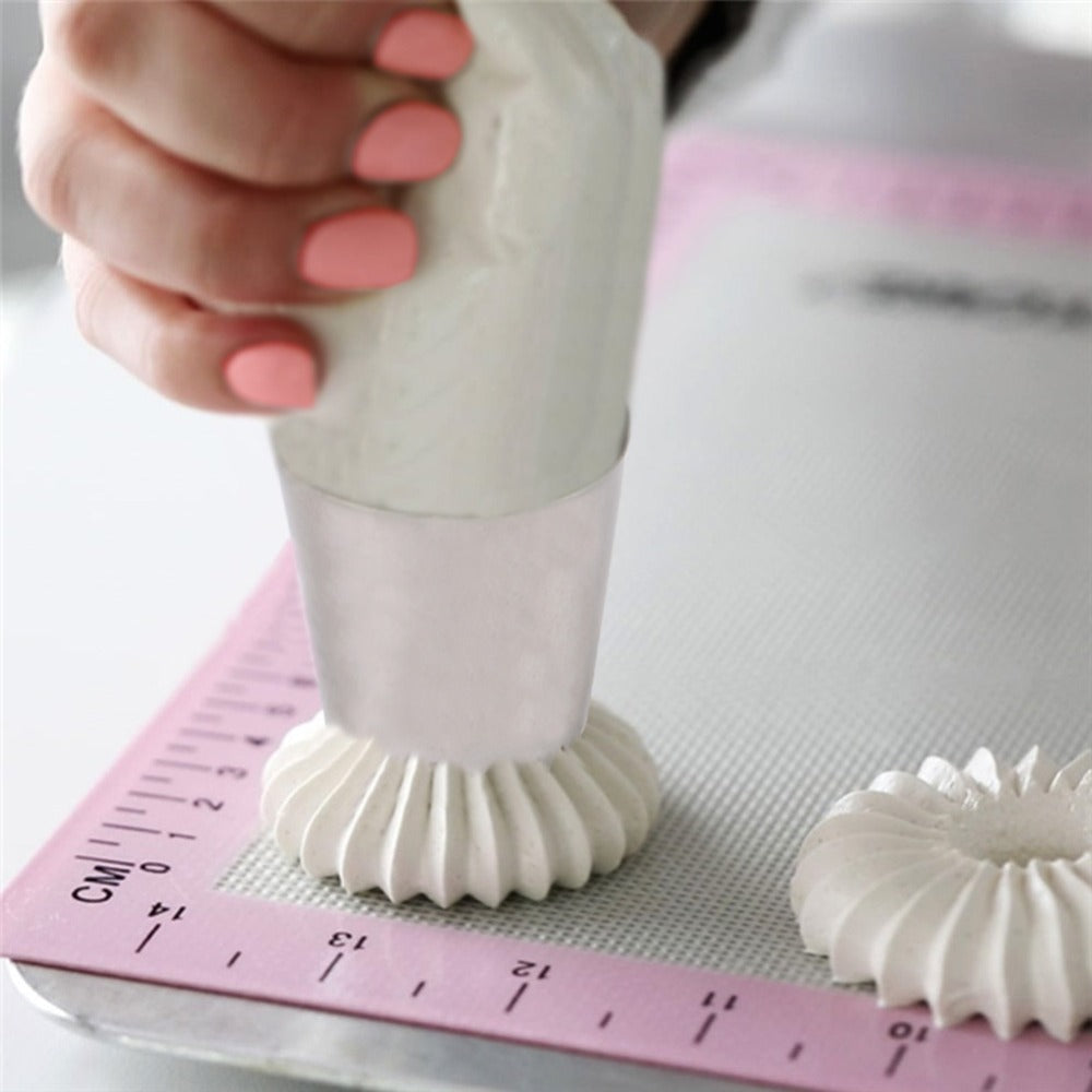 2 Sizes DIY Nozzle Stainless Steel Dessert Cake Decorating Tips Kitchen Accessories Cookie Bis Icing Piping Cream Pastry Bag D20