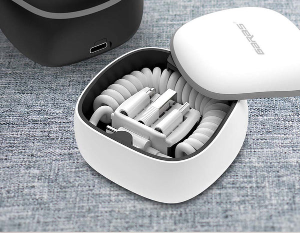 GARAS Power Bank PD/QC3.0 for iPhone/Micro USB/USB C mini Powerbank Fast Charger For xiaomi/huawei Type C To Type C Spring Cable