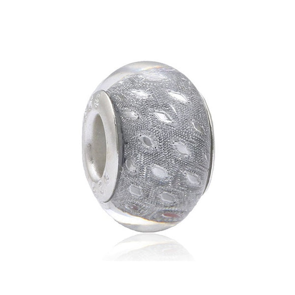 2018 Free Shipping European Colorful Lampwork Glass Beads Murano Aolly Charm Bead Fit Pandora For Girl DIY Bracelets & Bangles